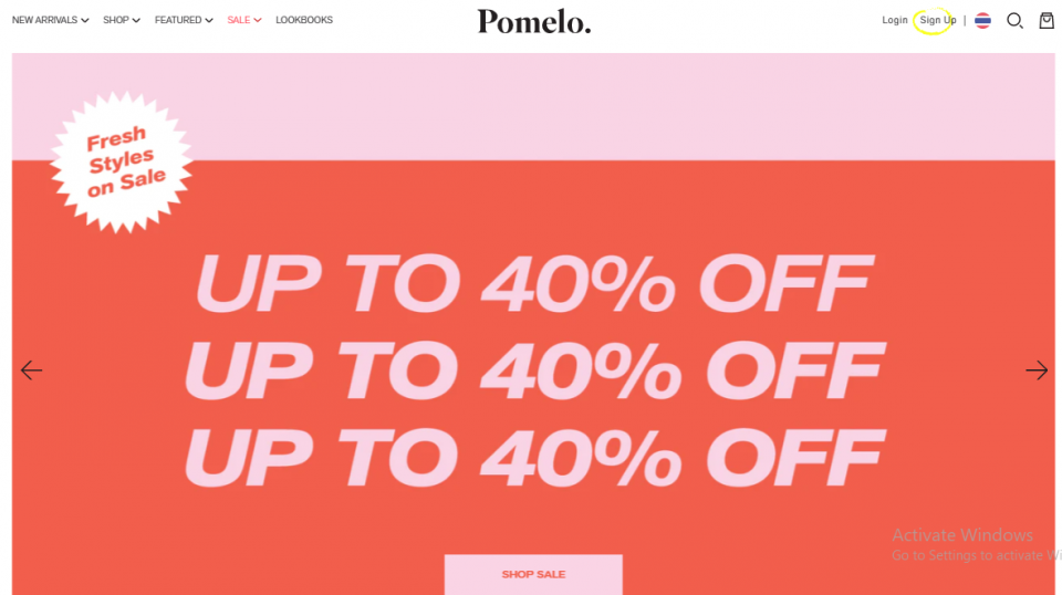 ส่วนลด Pomelo สูงสุด 30 สิงหาคม 2022